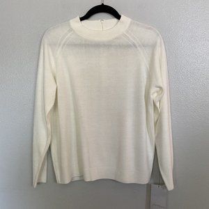 Mercer Street Studio Women Creme Long Sleeve Pullover NWT Soft